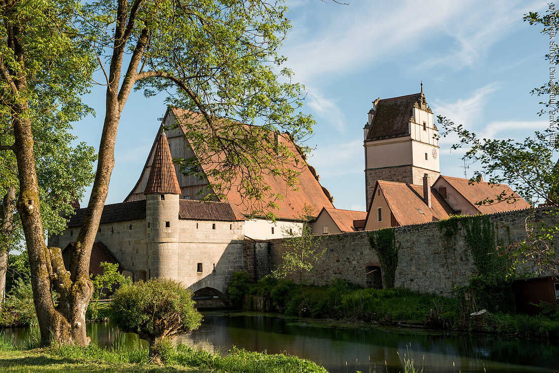 Nördlinger Tor und Stadtmühle (Dinkelsbühl, Romantisches Franken)