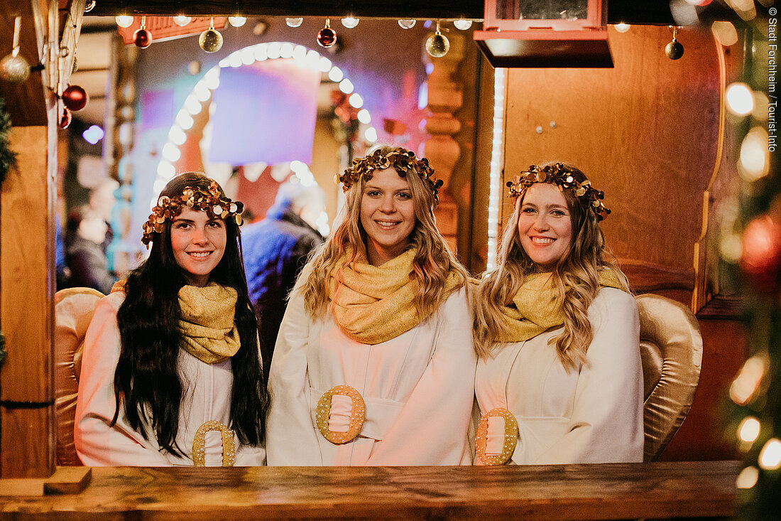 Am Weihnachtsmarkt (Forchheim, Fränkische Schweiz)