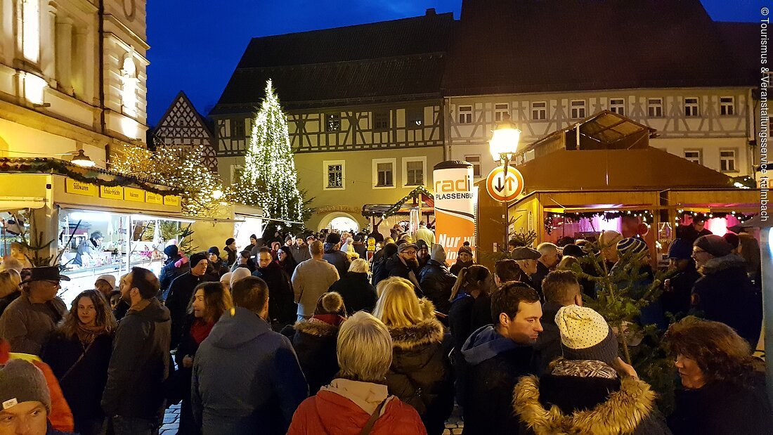 Auf dem Kulmbacher Weihnachtsmarkt (Kulmbach, Frankenwald)