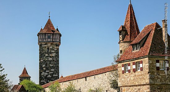 Auf dem Turmweg (Rothenburg ob der Tauber, Romantisches Franken)